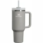 Termokrūze ar salmiņu Stanley The Quencher H2.O FlowState Tumbler 1.18l Light Grey [Mazlietots]